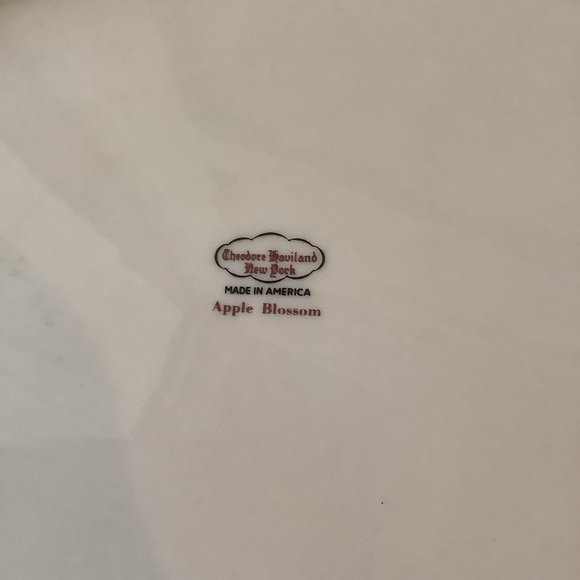 Antique Vintage Theodore Haviland Apple Blossom Serving Platter - Picture 7 of 7